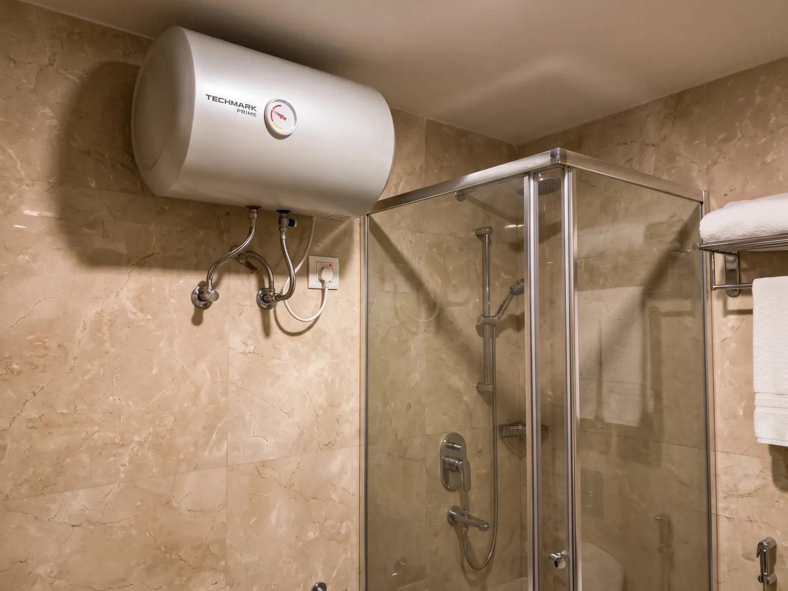 Techmark Prime water heaters — Hotel bathroom