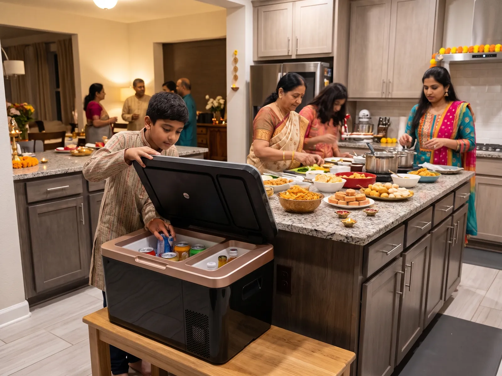 Techmark Frostiq 24 L Premium — Festive kitchen