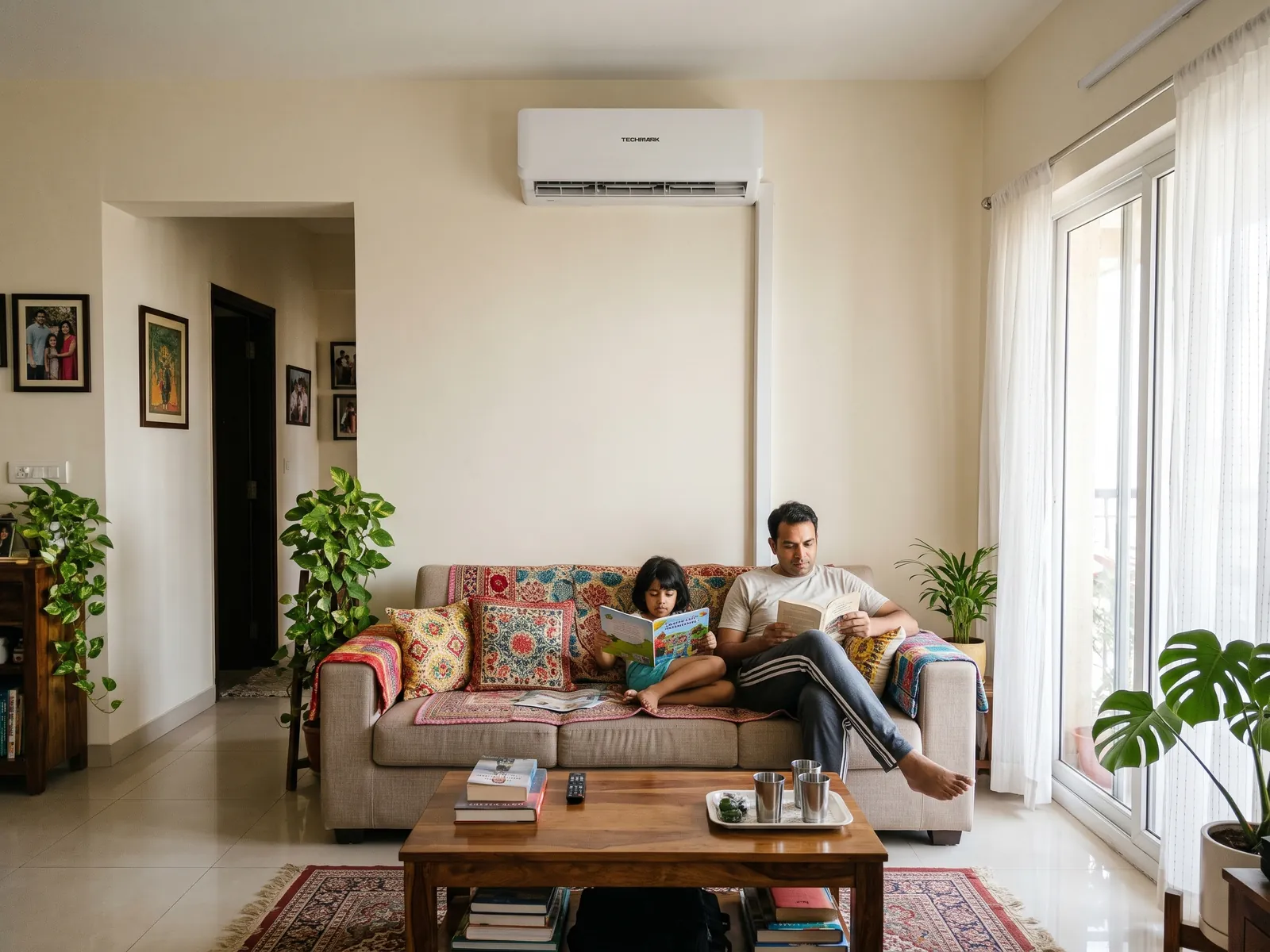 Techmark Split & ducted ACs — Living room